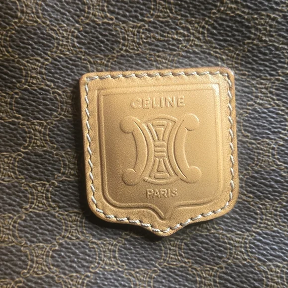 Celine vintage Triomphe Duffle in Macadam Coated Canvas